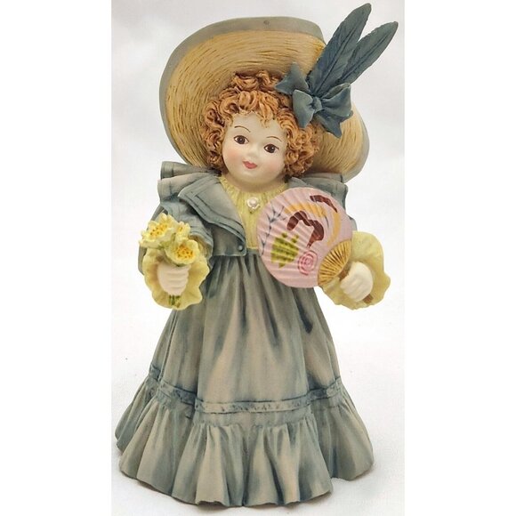 SUNDAY BEST Figurine girl holding fan Hamilton Maud Humphrey Bogart M0102 1992 - Picture 2 of 12